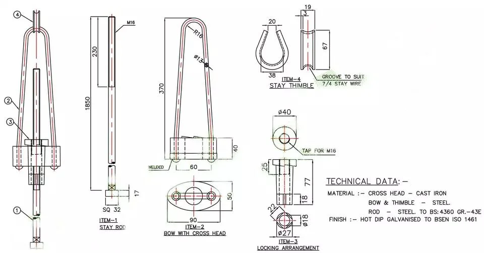 Hot Galvanizing Forged Steel Electric Power Accessories Pole Line Hardware Socket Eye